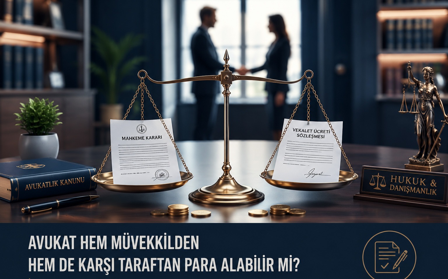 AVUKAT HEM KENDİ MÜVEKKİLDEN HEM DE KARŞI TARAFTAN ÜCRET ALABİLİR Mİ?